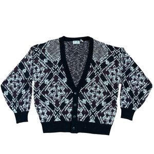 Vintage 1980s City Streets Cardigan Sweater